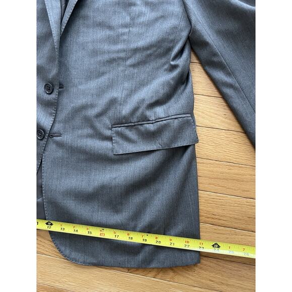 BLACK LABEL Ralph Lauren Wool Blazer Grey Size 42R Sport Coat Notch Lapel - Picture 11 of 14